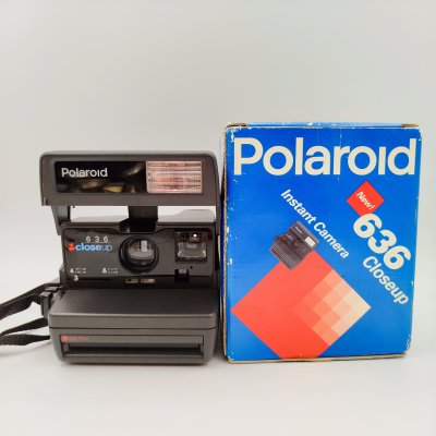 купить Фотоаппарат мгновенной печати "Polaroid 636 Close Up" в оригинальной коробке, пластик, картон, Polaroid, Великобритания, 1990-1994 гг.