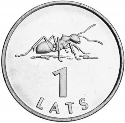 купить Латвия 1 лат 2003 Муравей