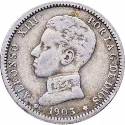 купить Испания 1 песета (peseta) 1903