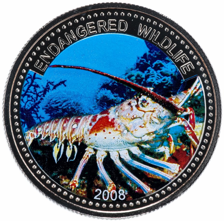 купить Палау 1 доллар (dollar) 2008 "Подводный мир - Вымирающие виды"