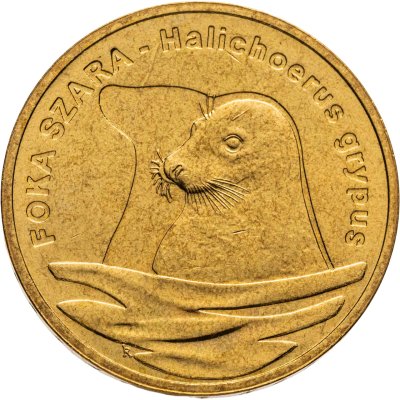 купить Польша 2 злотых (zlote) 2007 "Всемирная природа - Длинномордый тюлень"