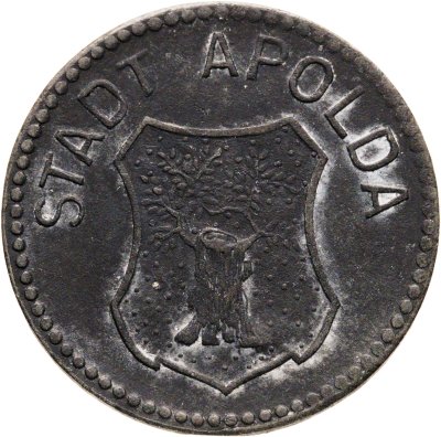 купить Германия "Апольда" 10 пфеннигов 1918 нотгельд
