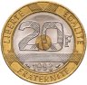 Купить Франция 20 франков (francs) 1993