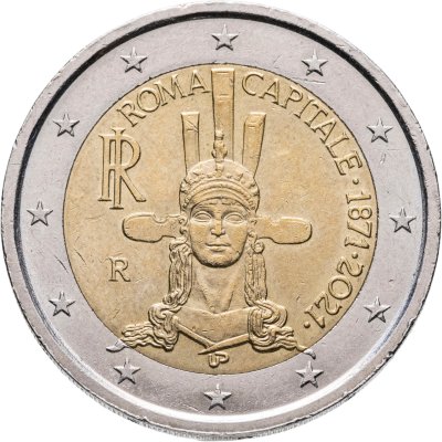 купить Италия 2 евро 2021 "150 лет объявления Рима столицей Италии"