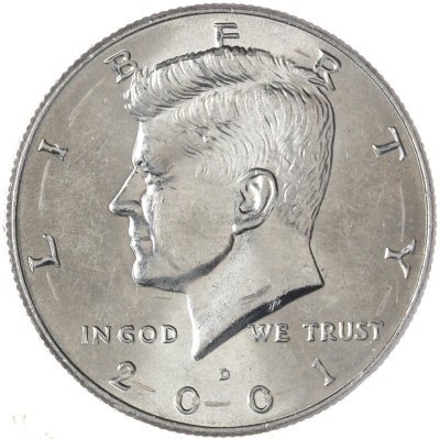купить США 50 центов (1/2 доллара, half dollar) 2001 D Kennedy Half Dollar (Кеннеди) знак монетного двора "D" - Денвер