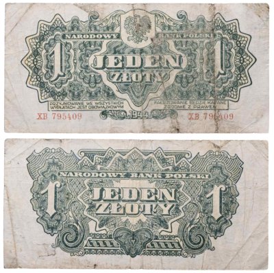 купить Польша 1 злот 1944