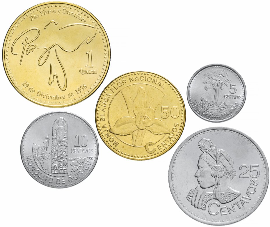 купить Гватемала набор монет 2012-2016 (5 шт.)