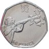 Купить Великобритания 50 пенсов (pence) 2011 "XXX летние Олимпийские Игры, Лондон 2012 - Стрельба"