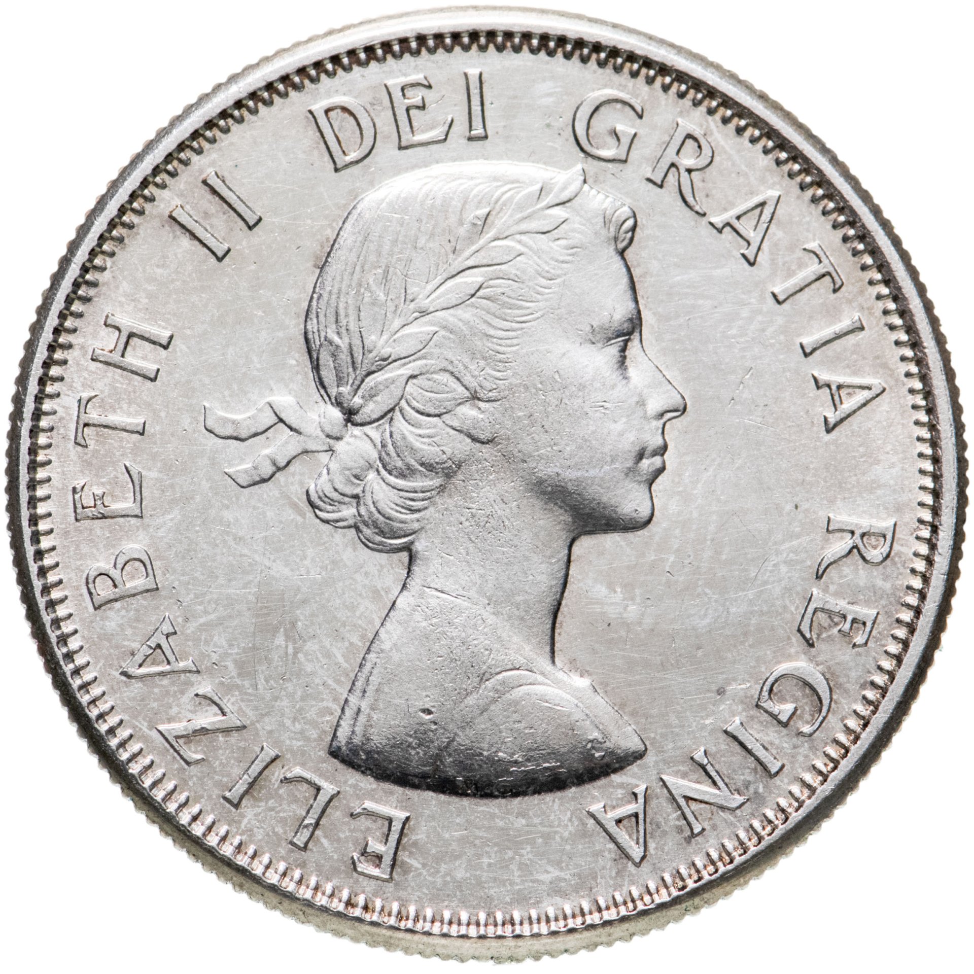 Монета Канада 50 центов (cents) 1961 стоимостью 2546 руб.