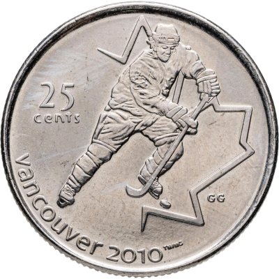 купить Канада 25 центов (cents) 2007 "XXI зимние Олимпийские Игры, Ванкувер 2010 - Хоккей"