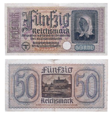 купить Германия 50 марок 1940-1945 Оккупационные территории