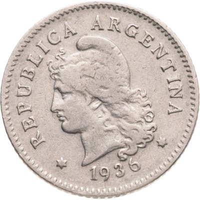 купить Аргентина 10 сентаво (centavos) 1936