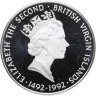 Купить Британские Виргинские острова 25 долларов (dollar) 1992 "500 лет Открытию Нового Света. "