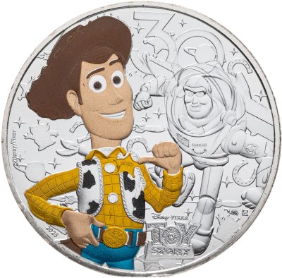 купить Франция 10 евро 2025 "30 лет истории игрушек" в буклете