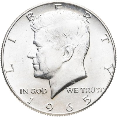 купить США 50 центов (1/2 доллара, half dollar) 1965 Kennedy Half Dollar (Кеннеди)