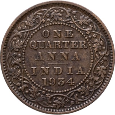 купить Индия (Британская) 1/4 анны (anna) 1934