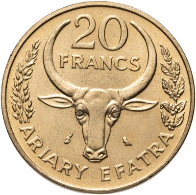 купить Мадагаскар 20 франков (francs) 1989
