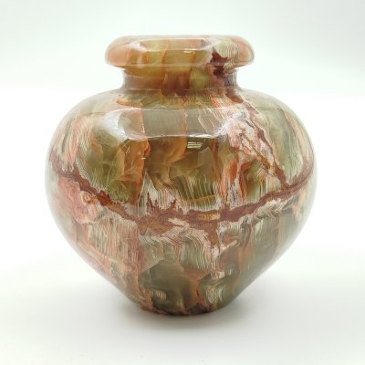 купить Ваза округлой формы для маленького букета, натуральный камень (оникс), резьба, Азия, 2000-2015 гг.