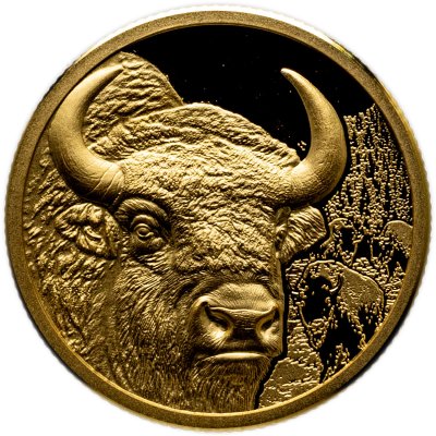 купить Монголия 1000 тугриков 2025 "Мистический Бизон Зубр", в футляре с сертификатом