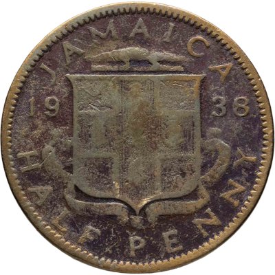 купить Ямайка 1/2 пенни (penny) 1938