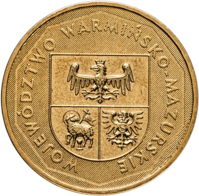 купить Польша 2 злотых 2005 "Герб Варминско-Мазурское воеводство"