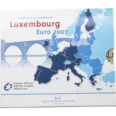 купить Люксембург 2007 официальный набор евро из 9 монет в буклете