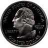 Купить США 25 центов (квотер, 1/4 доллара, quarter dollar) 2000 Южная Каролина (South Carolina),  знак монетного двора "S" - Сан-Франциско