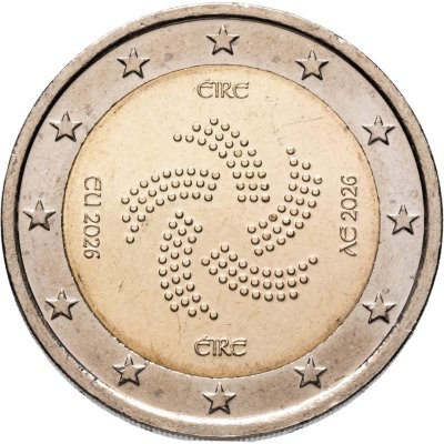 купить Ирландия 2 евро (euro) 2026 "Председательство Ирландии в Совете ЕС"