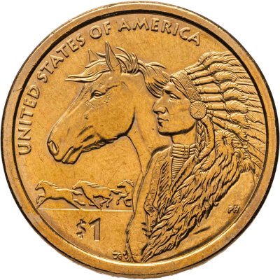 купить США 1 доллар (dollar) 2012 D "Коренные Американцы - Торговые пути 17 века"