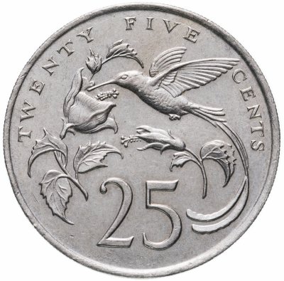 купить Ямайка 25 центов 1989