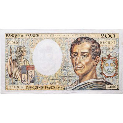 купить Франция 200 франков 1988 год (Montesquieu, барон де Монтескьё) Pick 155