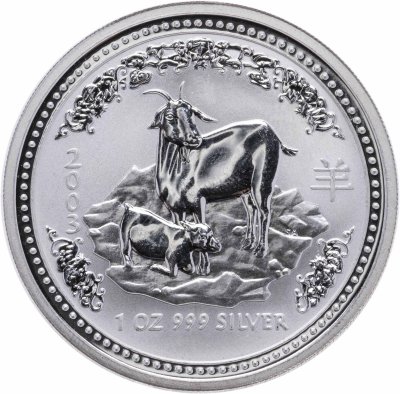 купить Австралия 1 доллар 2003 Восточный календарь - год козы