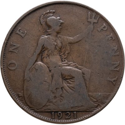 купить Великобритания 1 пенни (penny) 1921
