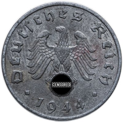 купить Германия, Третий Рейх 1 рейхспфенниг 1944 "А"