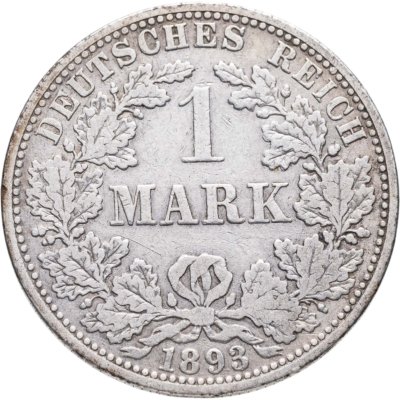 купить Германия 1 марка (mark) 1893 знак монетного двора: "A" - Берлин