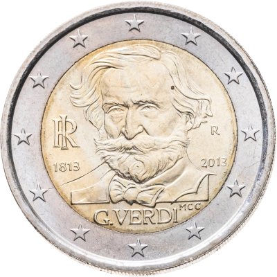 купить Италия 2 евро (euro) 2013 200 лет со дня рождения Джузеппе Верди