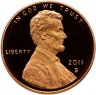 Купить США 1 цент (cent) 2011 S "Lincoln Cent", знак монетного двора: "S" - Сан-Франциско