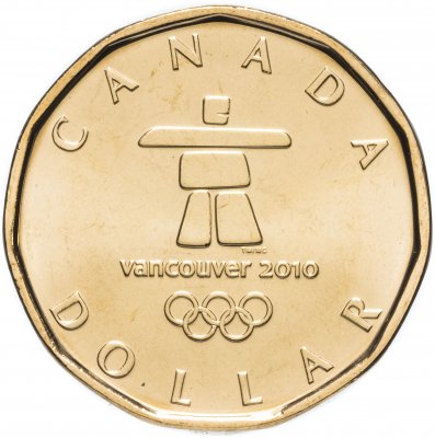 купить Канада 1 доллар 2010 Символ Олимпиады в Ванкувере