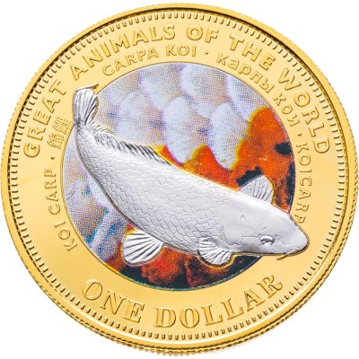 купить Фиджи 1 доллар 2009 "Великие животные мира - Карп кои"