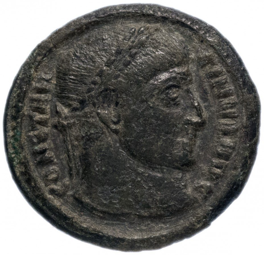 купить Римская Империя Константин I 306-337гг фракция фоллиса (реверс: лавровый венок)