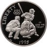 Купить США 50 центов (1/2 доллара, half dollar) 1995 S "XXVI летние Олимпийские Игры, Атланта 1996 - Бейсбол" в слабе Монетник.ру PF65
