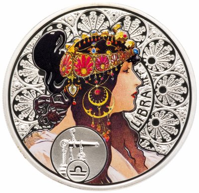купить Остров Ниуэ 1 доллар 2011 Proof "Знаки зодиака - Весы"