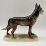 Купить Статуэтка "Немецкая овчарка", фаянс, аэрография, Hertwig & Co., Германия, 1941-1958 гг.