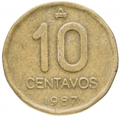 купить Аргентина 10 сентаво (centavos) 1987