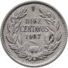 Купить Чили 10 сентаво (centavos) 1907