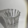 Купить Ваза для цветов "Новоселье" (низкая), автор А.М. Остроумов, хрусталь, алмазная грань, Ленинградский завод художественного стекла (ЛЗХС), СССР, 1980-1990 гг.