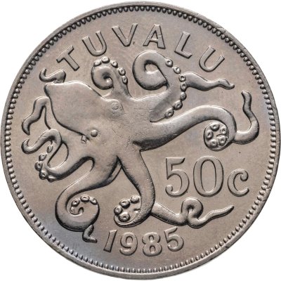 купить Тувалу 50 центов (cents) 1985