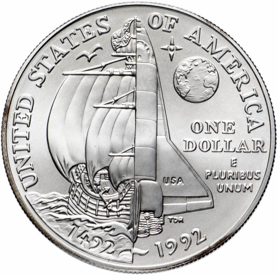 купить США 1 доллар 1992 Пятисотлетие Колумба