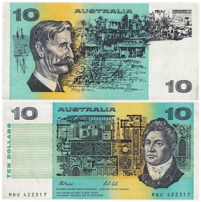 купить Австралия 10 долларов 1985-1991