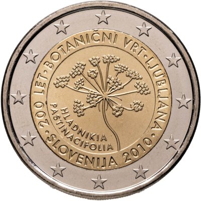 купить Словения 2 евро 2010 "200 лет Ботаническому саду Любляны"